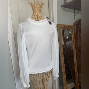 NWT Belldini White Blouse Women’s Small